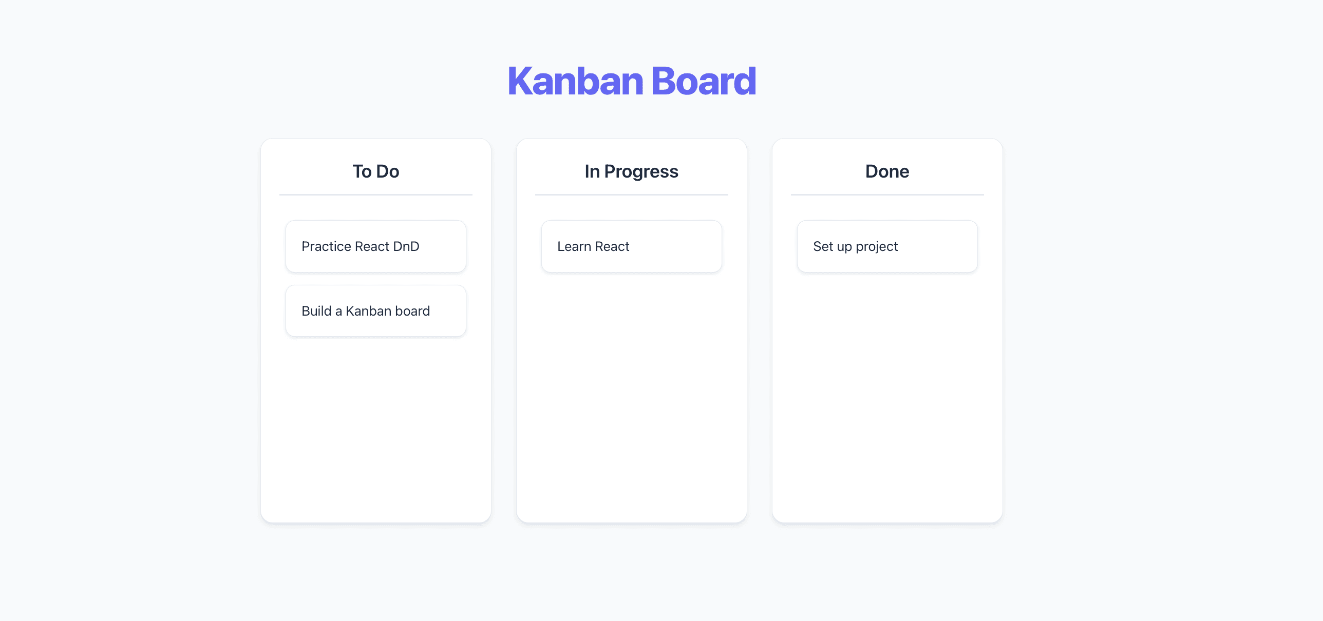 Build a Drag-and-Drop React Kanban Board