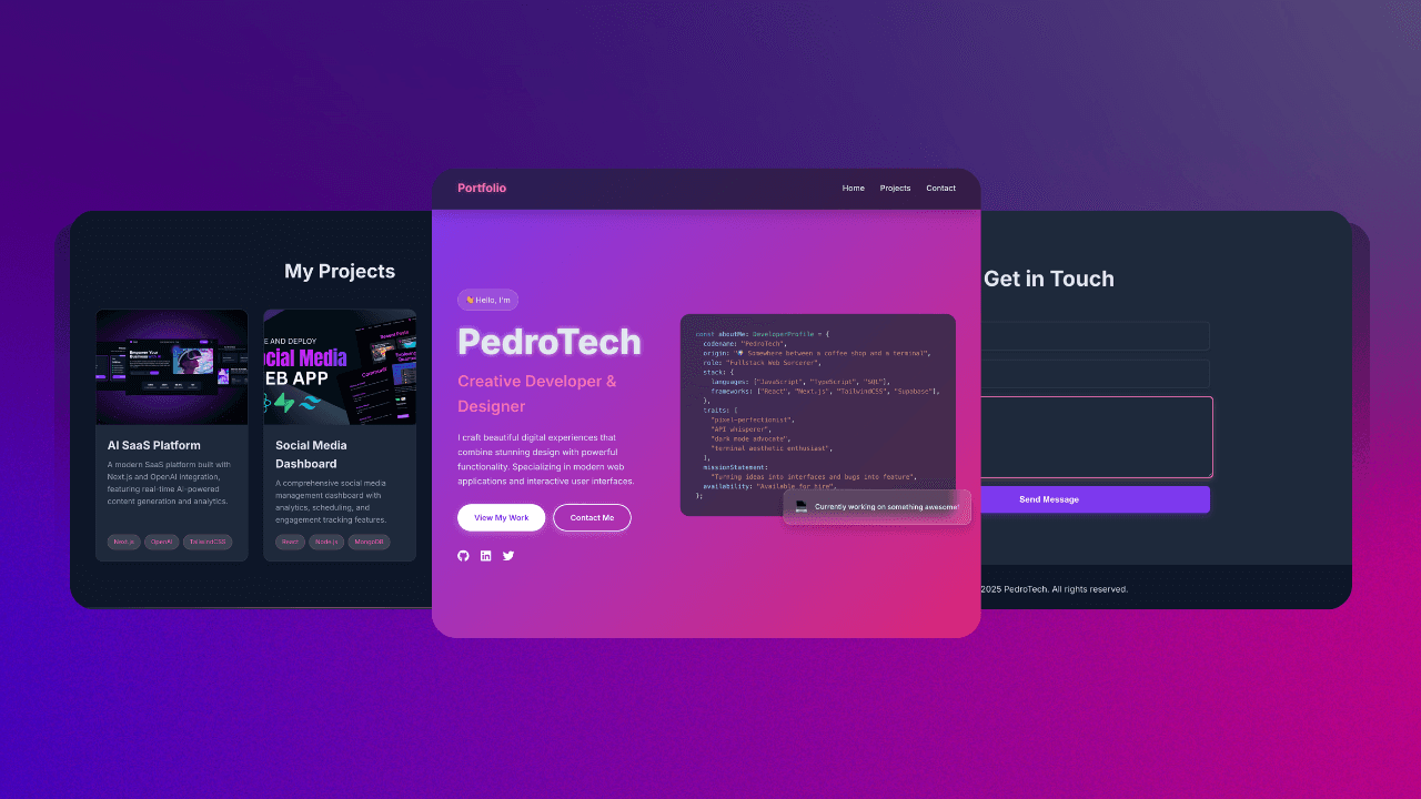 Build a Modern Personal Portfolio