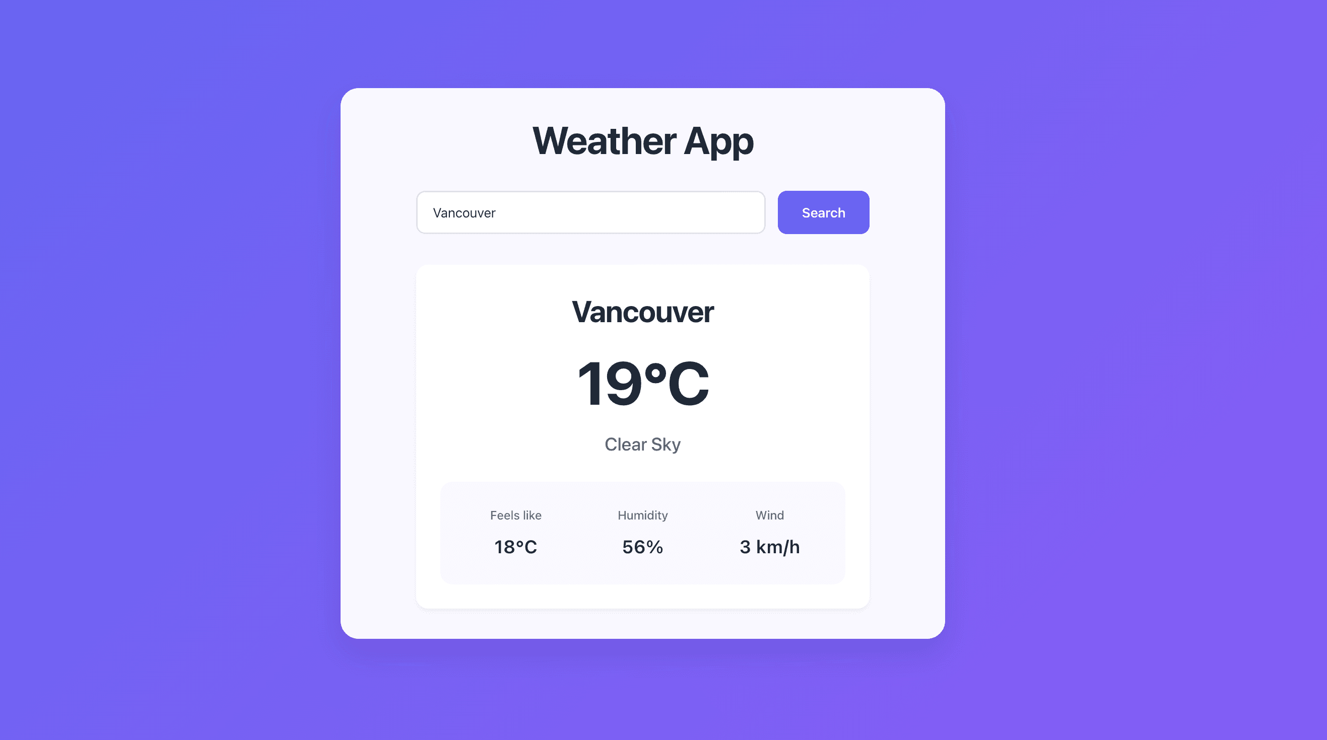 Build a React Weather App